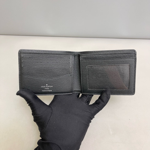 Louis Vuitton Compact Wallet Damier Graphite Black Grey