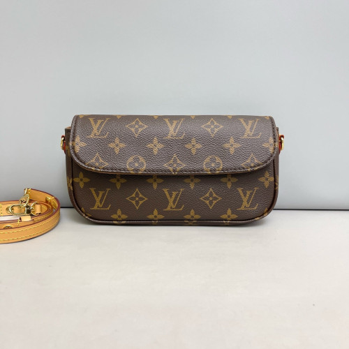Louis Vuitton Ivy Wallet On Chain Monogram Dark Brown