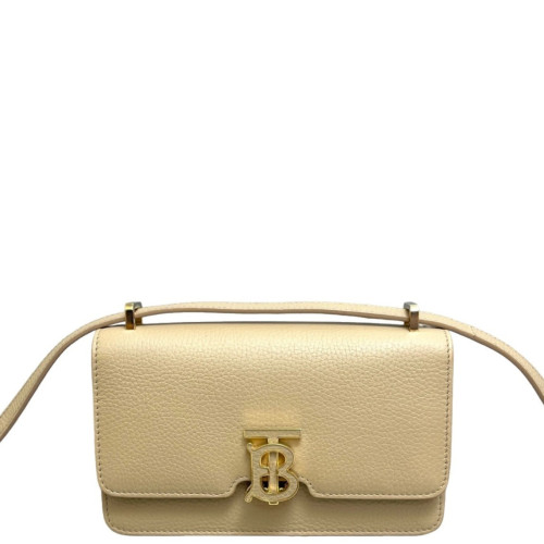 Burberry Mini TB Shoulder Bag Calfskin Khaki