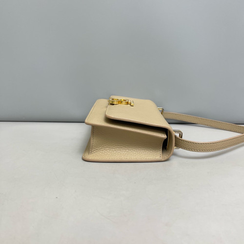Burberry Mini TB Shoulder Bag Calfskin Khaki