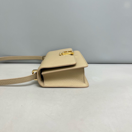 Burberry Mini TB Shoulder Bag Calfskin Khaki