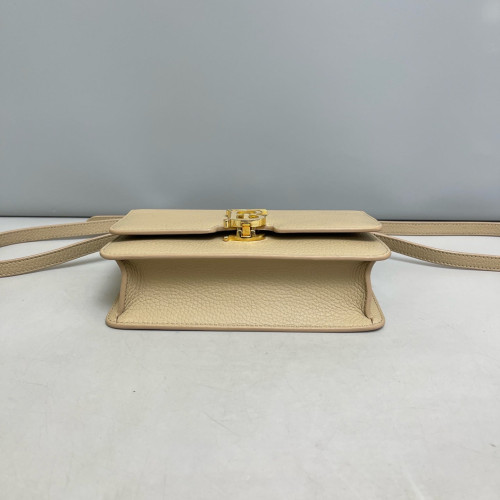 Burberry Mini TB Shoulder Bag Calfskin Khaki