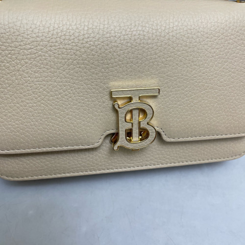 Burberry Mini TB Shoulder Bag Calfskin Khaki