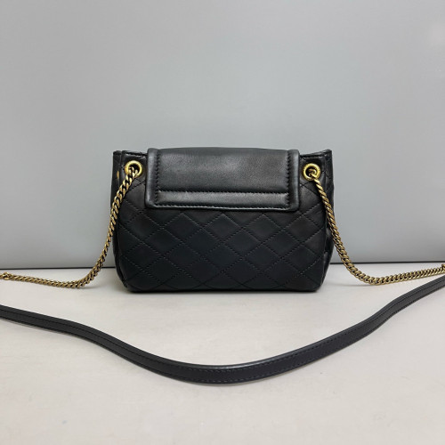 Yves Saint Laurent Mini Nolita Shoulder Bag Calfskin Black