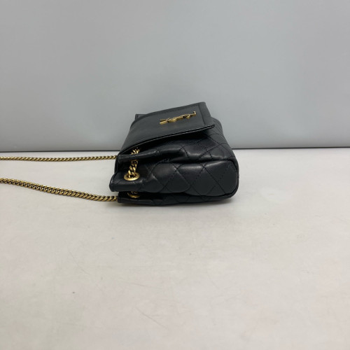 Yves Saint Laurent Mini Nolita Shoulder Bag Calfskin Black