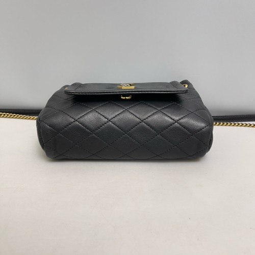 Yves Saint Laurent Mini Nolita Shoulder Bag Calfskin Black