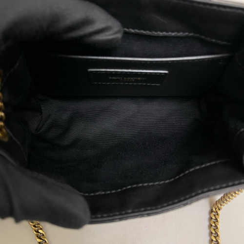 Yves Saint Laurent Mini Nolita Shoulder Bag Calfskin Black