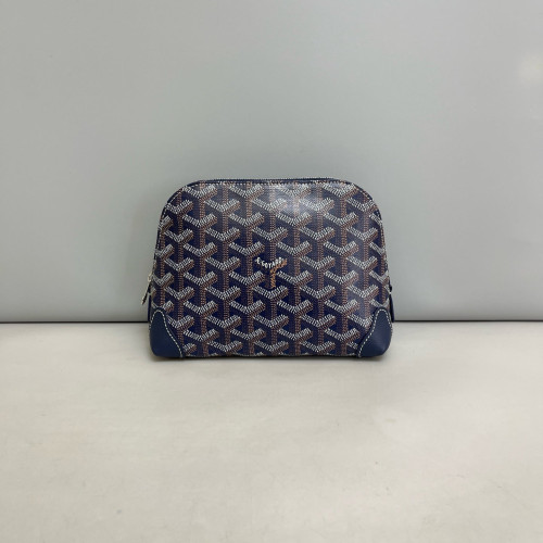 Goyard Vendome Toiletry Pouch Goyardine Blue