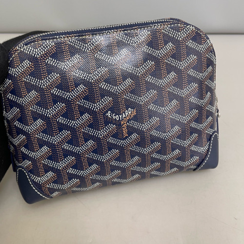 Goyard Vendome Toiletry Pouch Goyardine Blue