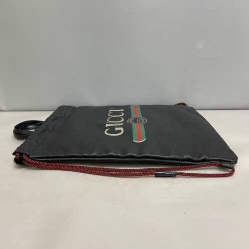 Gucci Coco Capitan Logo Drawstring Backpack Calfskin Black