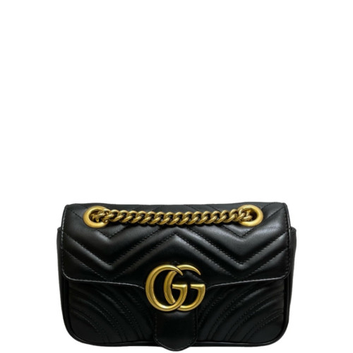 Gucci Mini GG Marmont Calfskin Black
