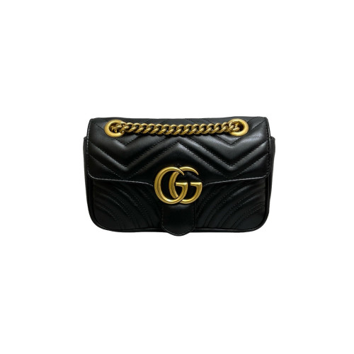 Gucci Mini GG Marmont Calfskin Black