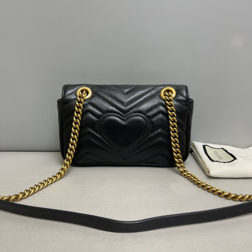 Gucci Mini GG Marmont Calfskin Black