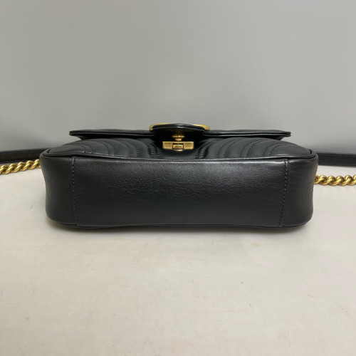 Gucci Mini GG Marmont Calfskin Black