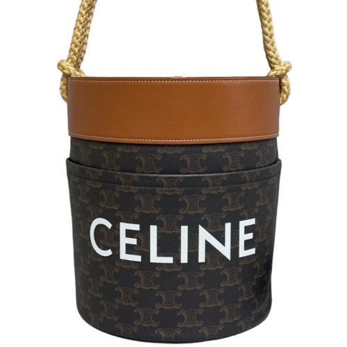 Celine Bucket Monogram Tan Brown