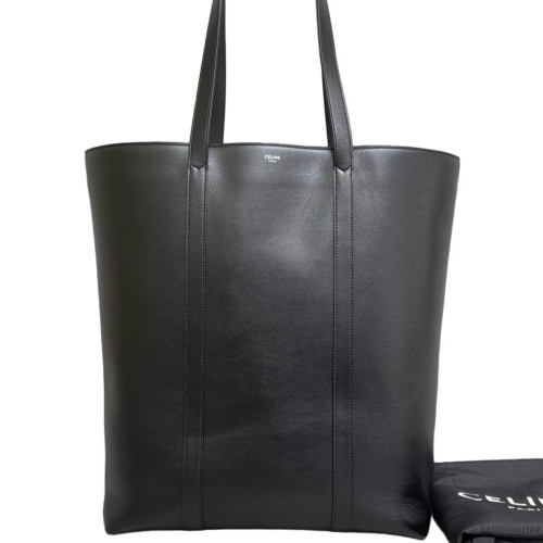 Celine Tote Bag Grained Calfskin Black
