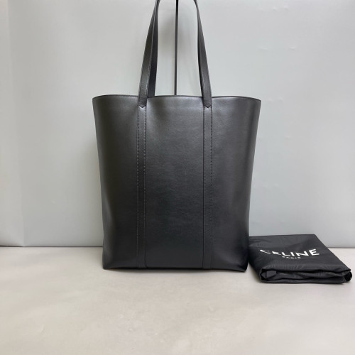Celine Tote Bag Grained Calfskin Black