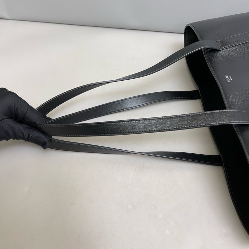 Celine Tote Bag Grained Calfskin Black