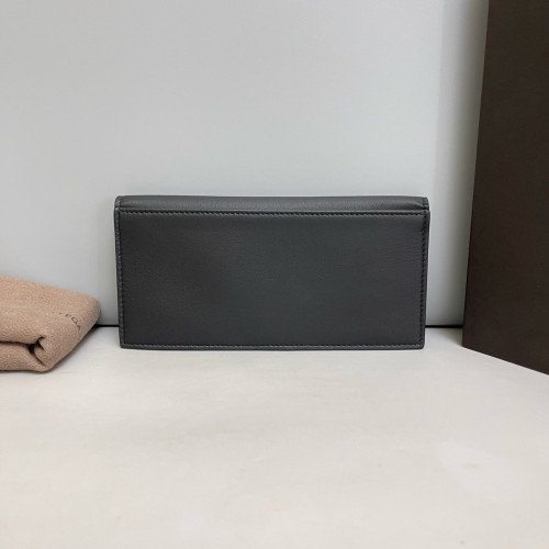 Bottega Veneta Continental Wallet Lambskin Intrecciato Black