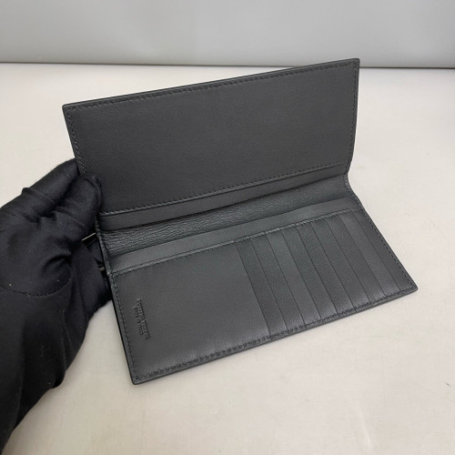 Bottega Veneta Continental Wallet Lambskin Intrecciato Black