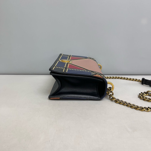 Dior Medium Diorama Calfskin Pink Blue Red