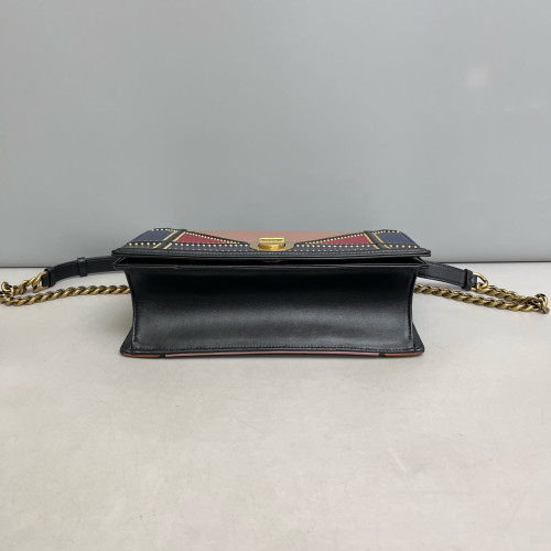Dior Medium Diorama Calfskin Pink Blue Red