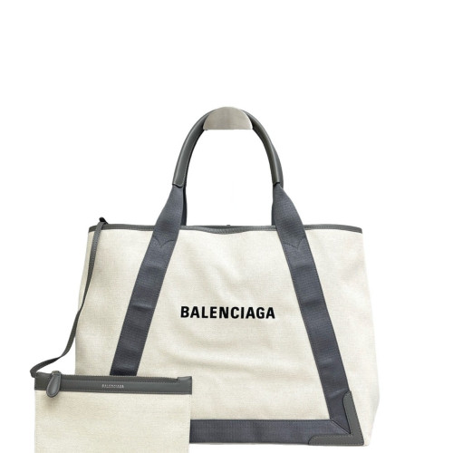 Balenciaga Beach Tote Canvas Grey White Balenciaga Beach Tote Canvas Grey White