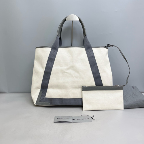 Balenciaga Beach Tote Canvas Grey White Balenciaga Beach Tote Canvas Grey White