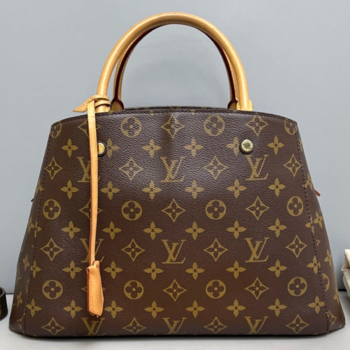 Louis Vuitton Montaigne MM Monogram Dark Brown Light Brown