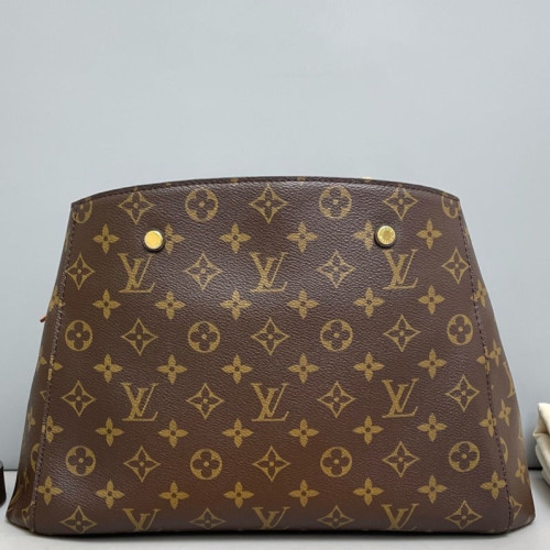 Louis Vuitton Montaigne MM Monogram Dark Brown Light Brown
