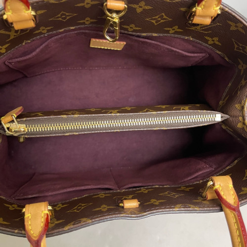Louis Vuitton Montaigne MM Monogram Dark Brown Light Brown