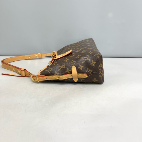 Louis Vuitton Carryall East West Shoulder Bag Monogram Dark Brown Light Brown