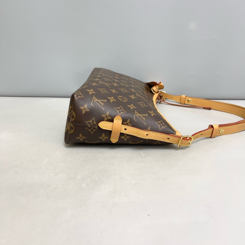 Louis Vuitton Carryall East West Shoulder Bag Monogram Dark Brown Light Brown