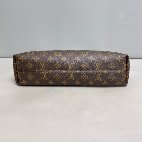 Louis Vuitton Carryall East West Shoulder Bag Monogram Dark Brown Light Brown
