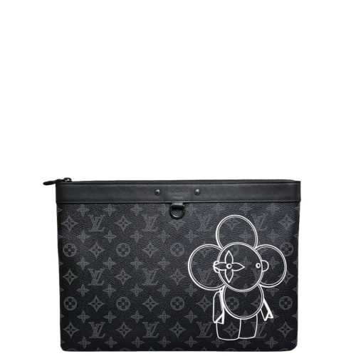 Louis Vuitton Discovery Pochette GM Monogram Eclipse Graphite Light Grey
