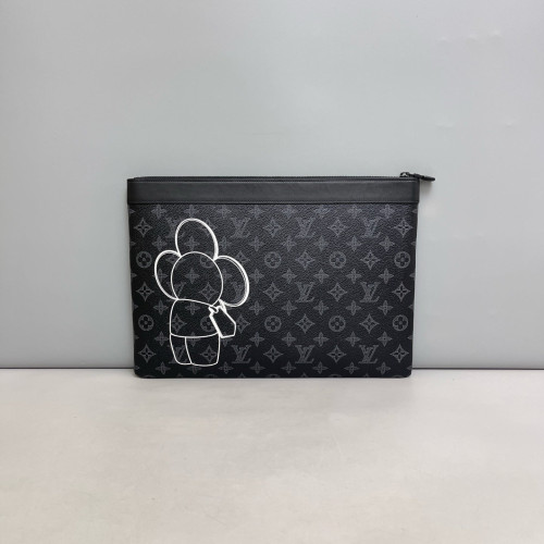 Louis Vuitton Discovery Pochette GM Monogram Eclipse Graphite Light Grey