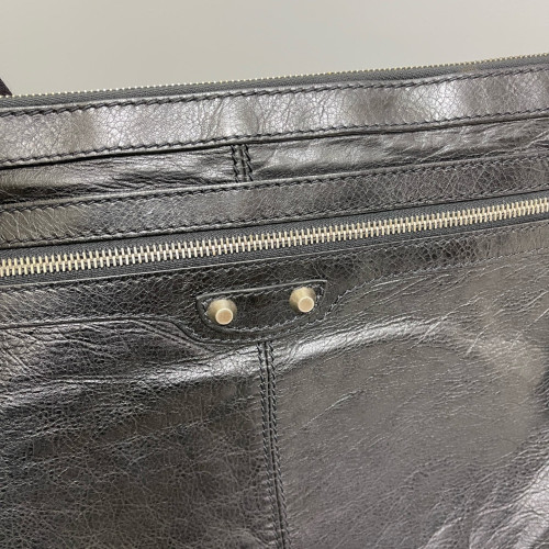 Balenciaga Clutch Calfskin Black