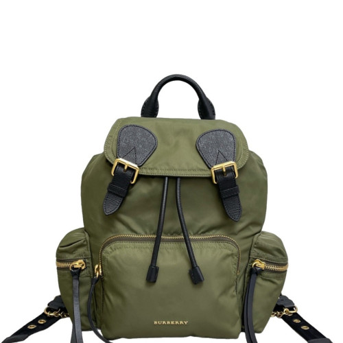 Burberry Medium Rucksack Backpack Nylon Kaki