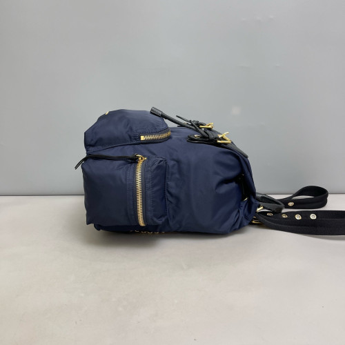 Burberry Medium Rucksack Backpack Nylon Dark Blue