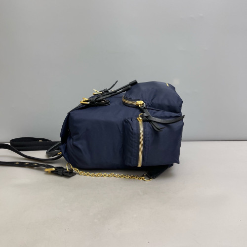 Burberry Medium Rucksack Backpack Nylon Dark Blue
