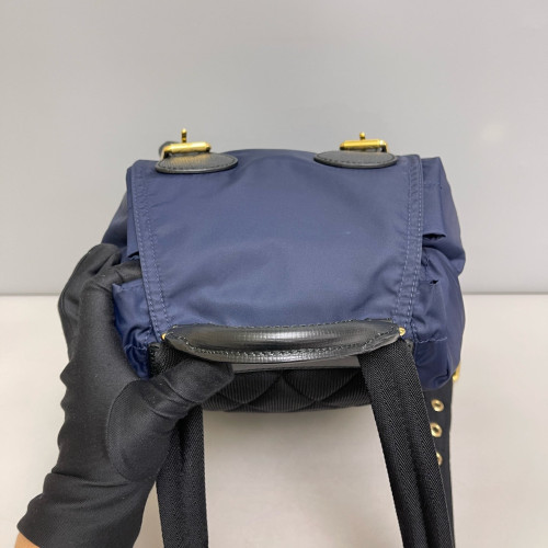 Burberry Medium Rucksack Backpack Nylon Dark Blue