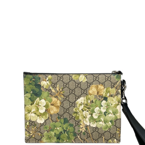 Gucci Bill Pouch GG Supreme Monogram Blooms Beige