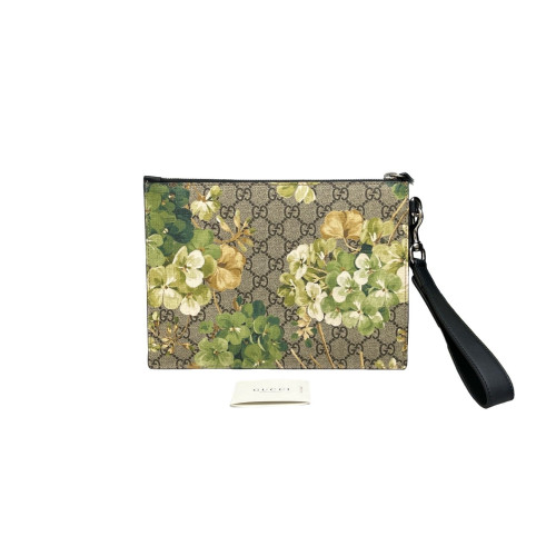 Gucci Bill Pouch GG Supreme Monogram Blooms Beige