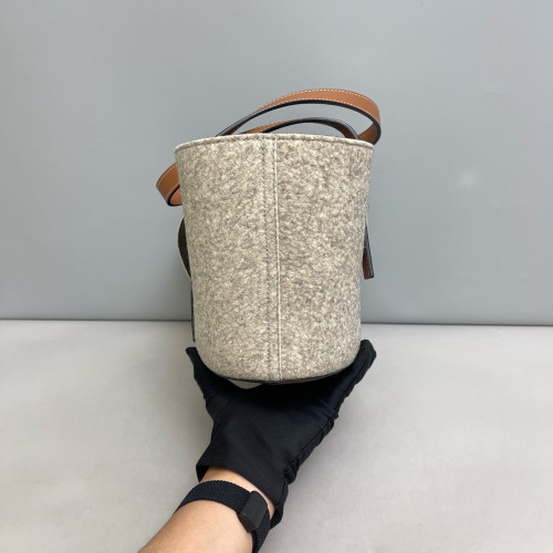 Loewe Shoulder Bag Felt Cloth Grey