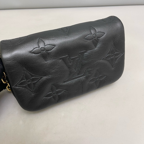 Louis Vuitton Bubblegram Wallet On Strap Monogram Empreinte Black