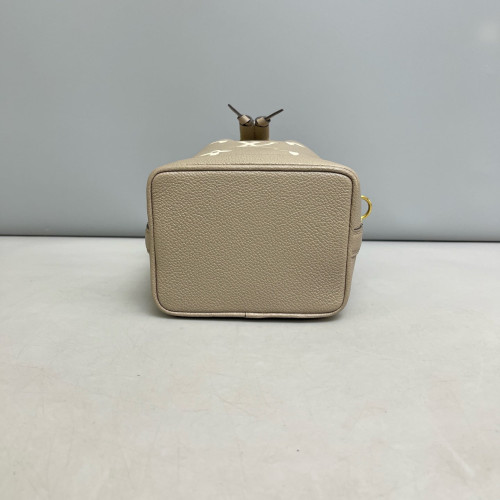 Louis Vuitton Nano Noe Monogram Empreinte Giant Grey White
