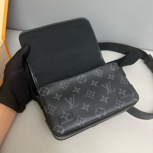 Louis Vuitton Shoulder Bag Monogram Eclipse Black Grey Louis Vuitton Shoulder Bag Monogram Eclipse Black Grey