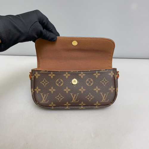 Louis Vuitton Ivy Wallet On Chain Monogram Dark Brown Light Brown