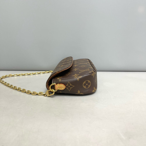 Louis Vuitton Ivy Wallet On Chain Monogram Dark Brown Light Brown