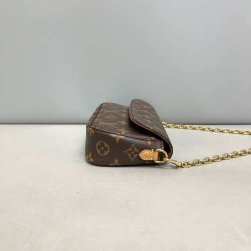 Louis Vuitton Ivy Wallet On Chain Monogram Dark Brown Light Brown